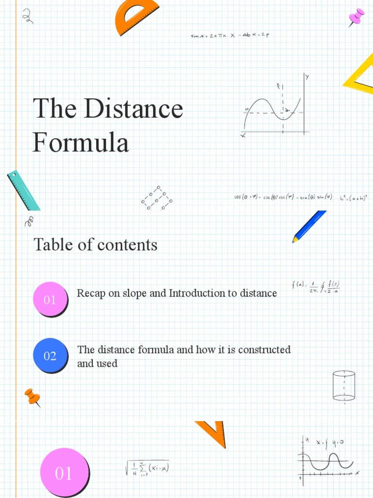 The Distance Formula | PDF | Planets | Slope