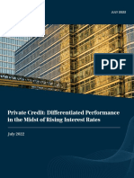 Private-Credit-Differentiated-Performance-in-the-Midst-of-Rising-Interest-Rates - Ares (2022)