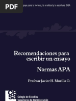 Download Recomendaciones Para Escribir Un Ensayo Normas APA by ingpesados SN65011562 doc pdf
