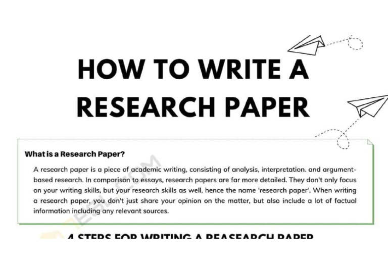 How To Write A Stylish and Invigorating Research Paper | PDF