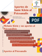 Aportes de Melanie Klein Al Psicoanalis