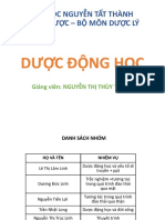 DƯỢC ĐỘNG HỌC nhóm 7