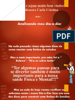 Aula 5 - OE Analisando Meu Dia - A Dia