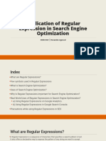 Application of Regular Expression in Search Engine Optimization