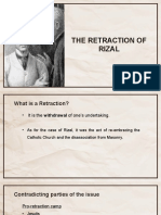 Braga-Batistil - The Retraction of Rizal