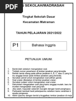 NASKAH SOAL US (P1) Bahasa Inggris FIX