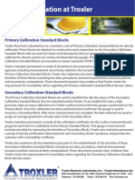 Gauge Calibration at Troxler Troxler Electronic