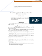 Inequalities of Hermite-Hadamard Type For HH - Convex Functions