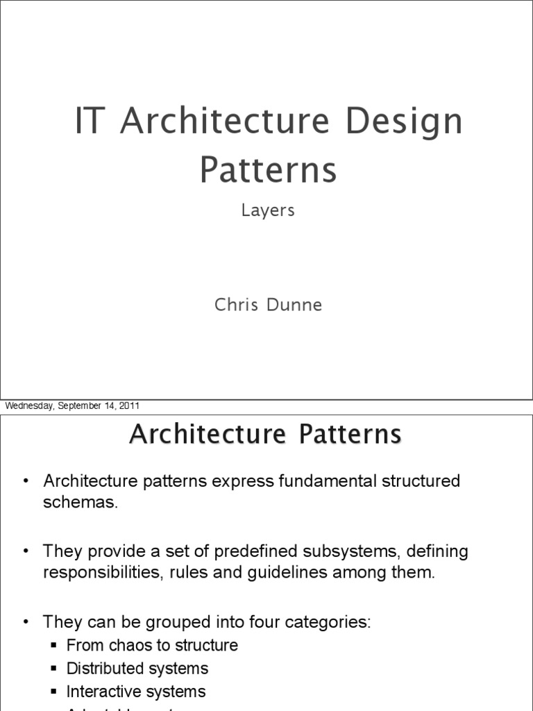 Architecture Design Patterns - Layers | PDF | Abstraction (Computer ...