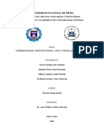 Normatividad Constitucional, Civil y Penal de La Empresa