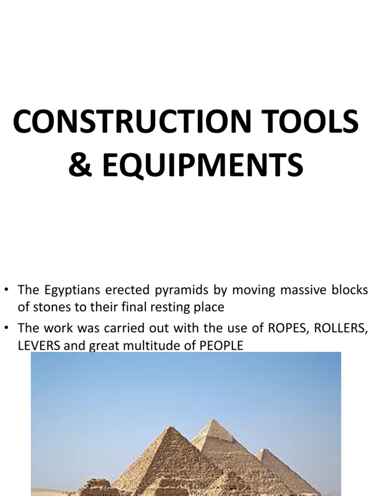 Construction Tools PDF