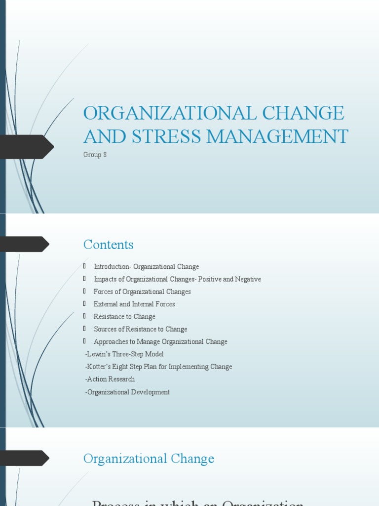 Organizational Change and Stress Management Final | PDF | Stress ...