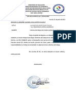 Oficio de Informe de Trabajo de Aidee Huanambal