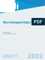 What Is Development Studies