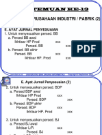 Pertemuan Ke-13: Akuntansi Perusahaan Industri / Pabrik