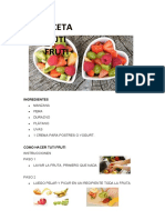 Receta Tuti Fruti