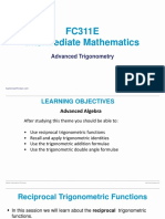 Advanced Trigonometry - Presentation