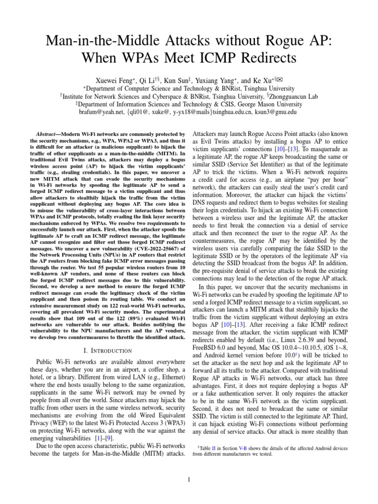 Wifi Interception Sp23 Pdf Internet Protocols Computer Network