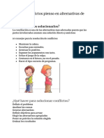 Ante Los Conflictos Pienso en Alternativas de Solución