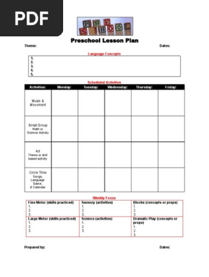 Preschool Lesson Plan.doc