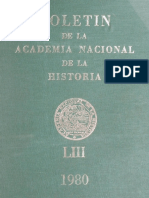 BaANH49351 Boletín de La Academia Nacional de La Historia LIII 1980