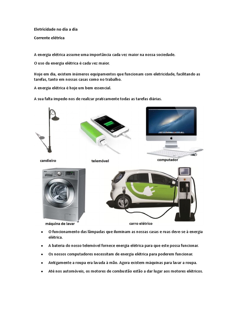 Eletricidade No Dia A Dia | PDF | Corrente elétrica | Resistividade ...