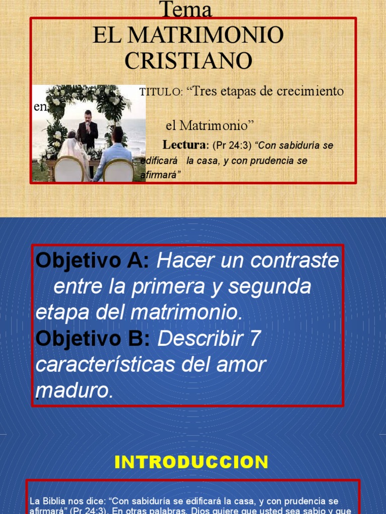 El Matrimonio Cristiano | PDF | Amor | Matrimonio