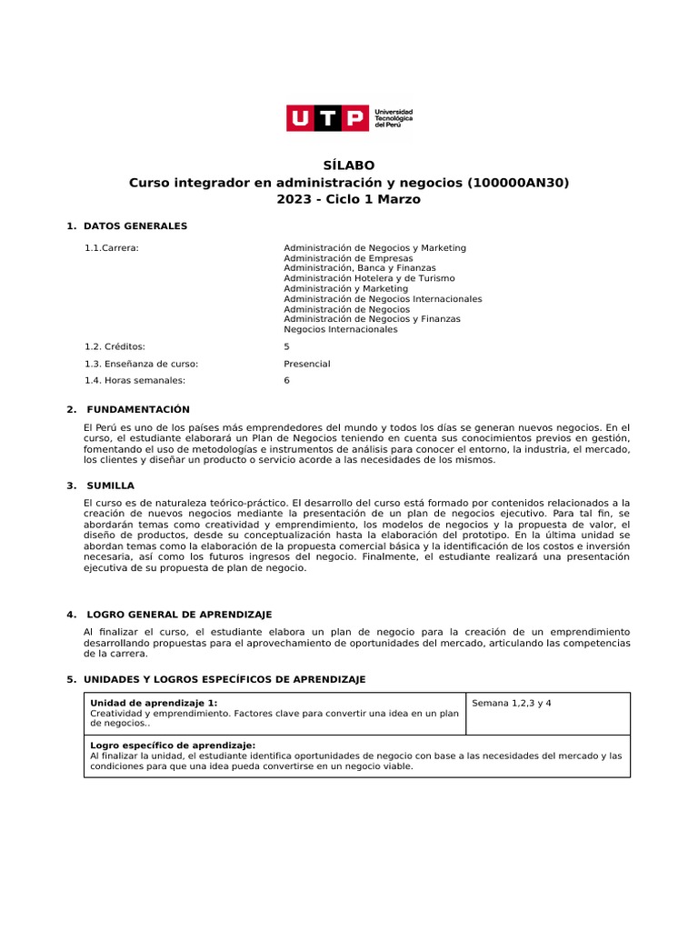 Curso de Plan de Negocios 2023 | PDF | Iniciativa empresarial | Marketing