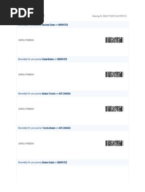 Flight Itinerary 