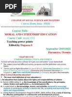 Moral & Citizenship 4 Teaching 2