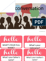 Conversation Class - Personal Information