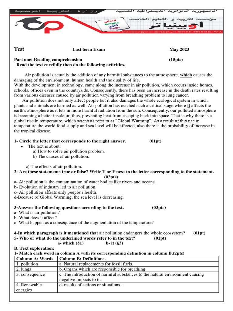 Dzexams 1as Anglais 318059 PDF