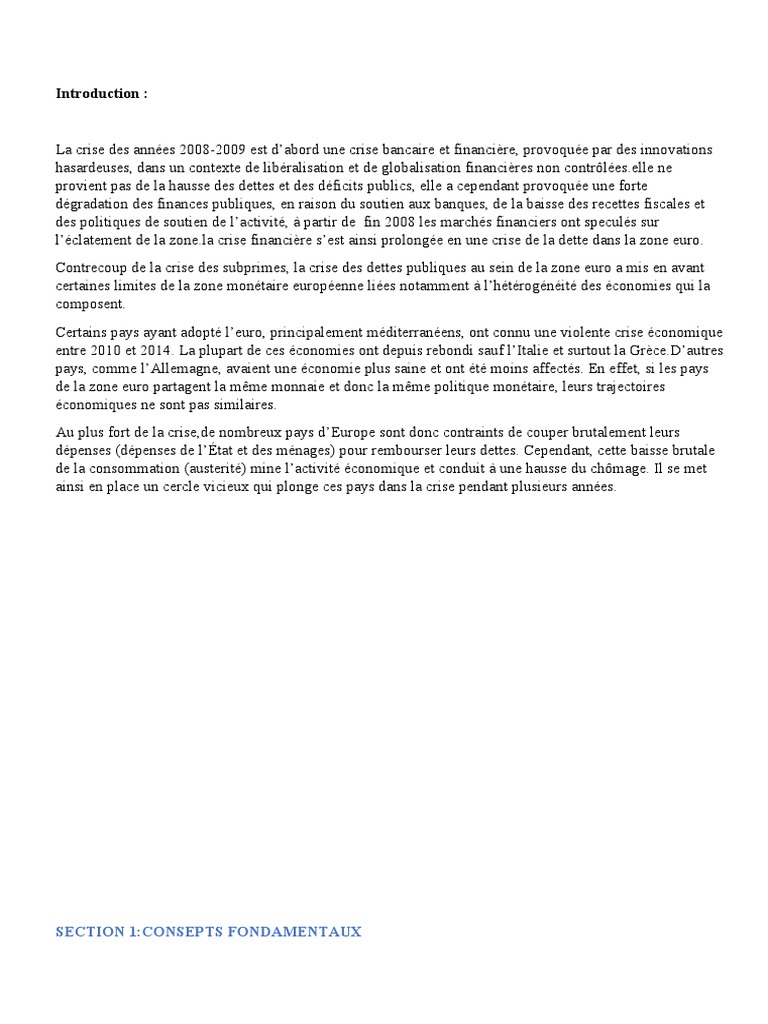 Crise de la dette publique en zone euro | PDF | Dette publique ...