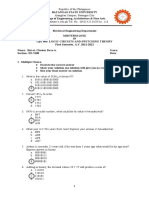 CpE 409 - Logic Circuits - Midterm Quiz