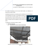 Informe de Proyecto de Ampliacion y Mejoramiento de La Planta Del Area de Producción