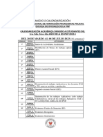 Calendarizacion 1ro A 4to Año - 2023-I