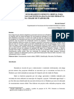 Utilização de Sensoriamento Remoto Orbital para Identificação Das Nascentes Da Bacia Do Rio Pindauva Na Cidade de Ivaiporãpr