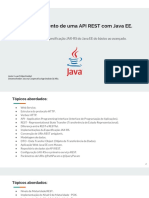 Desenvolvimento de Uma API REST Com Java EE.: Apresentando A Especificação JAX-RS Do Java EE Do Básico Ao Avançado