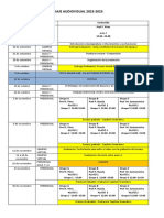 CALENDARIO GENERAL Lenguaje Audiovisual