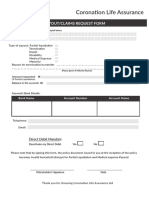 Individual Life Invest. Liquidation Form (MATURITY FORM)