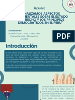 Analizamos El Estado de Derecho y Los Principios Democráticos en El Perú