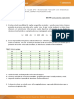 Taller #2 - Medidas de Tendencia Central Usando Microsoft Excel