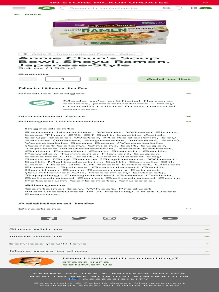 Product Details Publix Super Markets | PDF