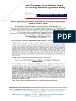 Factors Influencing Sustainable Land and Water Management Technologies Uptake in Northern Ghana