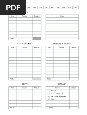 Monthly Budget Planner