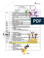 Cronograma de Actividades Deportivas Circuital