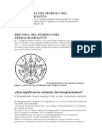 Procedencia Del Símbolo Del Tetragrammatón