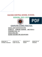 COMPUTER SCIENCE PRACTICAL AMIT BIKRAM MISHRA CLASS XII SCIENCE A