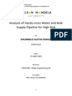 Analysis of Hardy-Cross Water and Bulk Supply Pipeline For High Risk REPORT