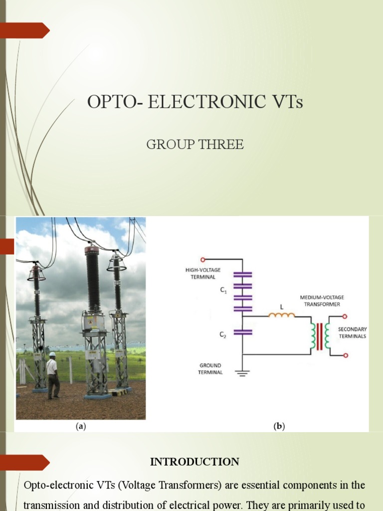 Opto-Electronic Voltage Transformers Overview | PDF | Transformer | Voltage